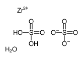 dihydrogen oxobis[sulphato(2-)-O,O']zirconate(2-) structure