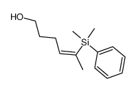 (Z)-5-dimethylphenylsilyl-4-hexen-1-ol结构式
