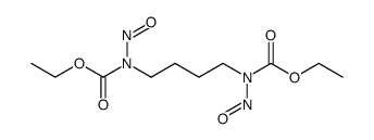 N,N'-dinitroso-N,N'-butanediyl-bis-carbamic acid diethyl ester Structure