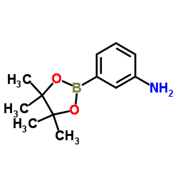 3-氨基苯硼酸频呐醇酯结构式