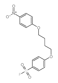 Benzenesulfonylfluoride, 4-[4-(4-nitrophenoxy)butoxy]- structure