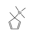 1-Methyl-1-trimethylsilyl-cyclopentadien-(2,4)结构式