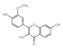 3,7-dihydroxy-2-(4-hydroxy-3-methoxyphenyl)chromen-4-one Structure
