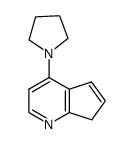 4-(pyrrolidin-1-yl)-7H-cyclopenta[b]pyridine结构式
