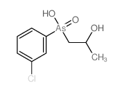 2-Propanol,1-[(m-chlorophenyl)hydroxyarsino]-, As-oxide (8CI)结构式