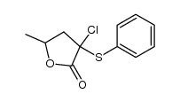 (+/-)-cis,trans-2-chloro-4-methyl-2-phenylsulfanylbutyrolactone Structure