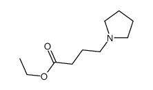ethyl 4-pyrrolidin-1-ylbutanoate结构式