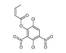 Crotonic acid, 3,6-dichloro-2,4-dinitrophenyl ester结构式