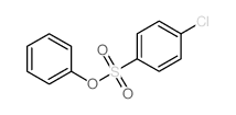 Benzenesulfonic acid,4-chloro-, phenyl ester Structure