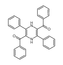 C,C'-diphenyl-C,C'-(3,6-diphenyl-1,4-dihydro-pyrazine-2,5-diyl)-bis-methanone Structure