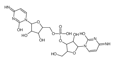 [5-(4-amino-2-oxopyrimidin-1-yl)-3,4-dihydroxyoxolan-2-yl]methyl [5-(4-amino-2-oxopyrimidin-1-yl)-4-hydroxy-2-(hydroxymethyl)oxolan-3-yl] hydrogen phosphate结构式