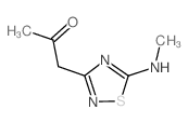 1-[5-(Methylamino)-1,2,4-thiadiazol-3-yl]-2-propanone Structure