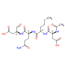 Ac-Asp-Met-Gln-Asp-aldehyde structure