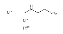 N'-methylethane-1,2-diamine,platinum(2+),dichloride结构式