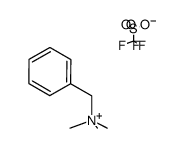 N,N,N--trimethyl--1--phenylmethanaminium trifluoromethanesulfonate结构式