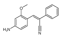 4'-Amino-2'-methoxy-α-stilbenecarbonitrile结构式