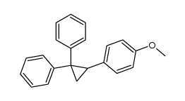 1,1-diphenyl-2-(p-methoxyphenyl)cyclopropane Structure