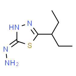1,3,4-Thiadiazol-2(3H)-one,5-(1-ethylpropyl)-,hydrazone(9CI) Structure