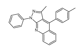 3-methyl-4-(4-methylphenyl)-1-phenylpyrazolo[3,4-b]quinoline结构式