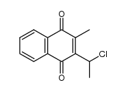 2-(1-chloro-ethyl)-3-methyl-[1,4]naphthoquinone Structure