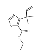 1H-IMidazole-4-carboxylic acid, 5-(1,1-dimethyl-2-propenyl)-, ethyl ester结构式