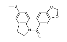 2-methylthio-4,5-dihydro[1,3]dioxolo[4,5-j]pyrrolo[3,2,1-de]phenanthridin-7-one结构式