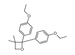2,2-bis(4-ethoxyphenyl)-3,3-dimethyloxetane结构式