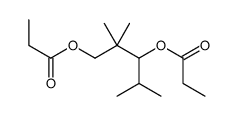 2,2,4-trimethylpentane-1,3-diyl dipropionate Structure