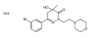 3-(3-bromophenyl)-5-hydroxy-5-methyl-1-(2-morpholin-4-ylethyl)-4H-pyridazin-6-one,hydrochloride Structure