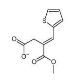 3-methoxycarbonyl-4-thiophen-2-ylbut-3-enoate结构式