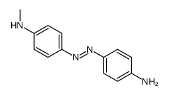 4-[[4-(methylamino)phenyl]diazenyl]aniline Structure