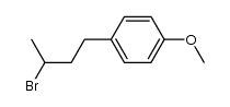 (rac)-4-(3-bromobutyl)-1-methoxybenzene Structure