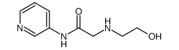 Acetamide, 2-[(2-hydroxyethyl)amino]-N-3-pyridinyl- (9CI) Structure