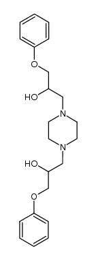 1,1'-(piperazin-1,4-diyl)bis(3-phenoxypropan-2-ol)结构式