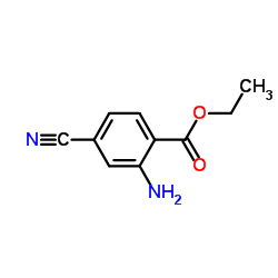 Benzoic acid, 2-amino-4-cyano-, ethyl ester (9CI)结构式