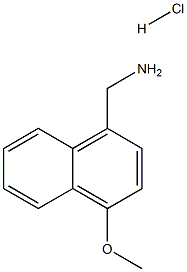 (4-methoxynaphthalen-1-yl)methanamine hydrochloride Structure