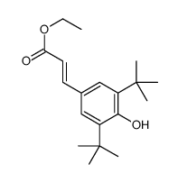 ethyl (E)-3-(3,5-ditert-butyl-4-hydroxyphenyl)prop-2-enoate Structure