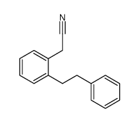 2-[2-(2-phenylethyl)phenyl]acetonitrile Structure