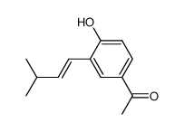 3-(isopent-2-enyl)-4-hydroxyacetophenone Structure