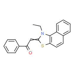 2-(1-ethylnaphtho[1,2-d]thiazol-2(1H)-ylidene)-1-phenylethan-1-one structure