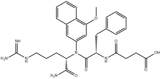 Suc-Phe-Arg-4MβNA结构式