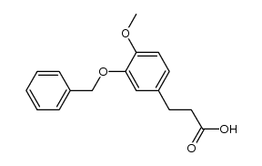 3-(3-Benzyloxy-4-Methoxyphenyl)propionic acid结构式