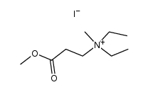 diethyl-(2-methoxycarbonyl-ethyl)-methyl-ammonium, iodide结构式