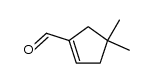4,4-dimethyl-1-cyclopentene-1-carboxaldehyde Structure