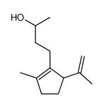 4-(2-Methyl-5-isopropenyl-cyclopenten-(1)-yl)-butanol-(2) Structure