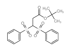 tert-butyl 3,3-bis(benzenesulfonyl)propanoate Structure