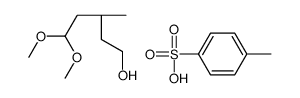 (3S)-5,5-dimethoxy-3-methylpentan-1-ol,4-methylbenzenesulfonic acid Structure