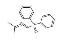 (3-methylbuta-1,2-dien-1-yl)diphenylphosphine oxide Structure