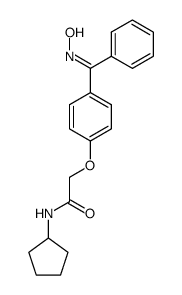 N-Cyclopentyl-2-(4-{[(Z)-hydroxyimino]-phenyl-methyl}-phenoxy)-acetamide结构式