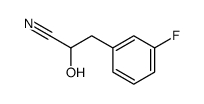 3-(3-fluorophenyl)-2-hydroxypropanenitrile Structure